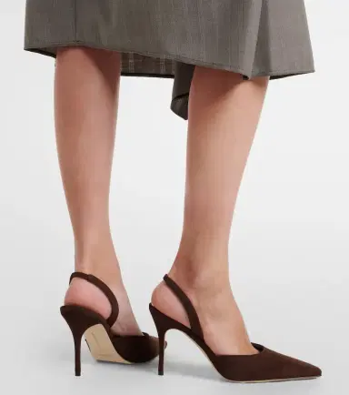 Manolo Blahnik Borelapla suede slingback pumps | Thumbnail 6 Manolo Blahnik Borelapla suede slingback pumps | Thumbnail 6