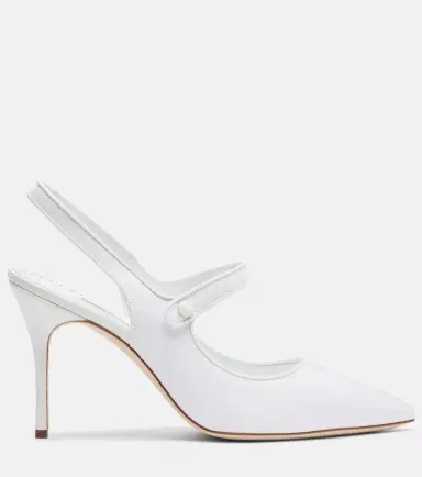 Manolo Blahnik Camparisli 90 raffia slingback pumps | Thumbnail 2 Manolo Blahnik Camparisli 90 raffia slingback pumps | Thumbnail 2