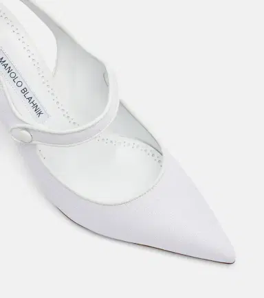 Manolo Blahnik Camparisli 90 raffia slingback pumps | Thumbnail 4 Manolo Blahnik Camparisli 90 raffia slingback pumps | Thumbnail 4