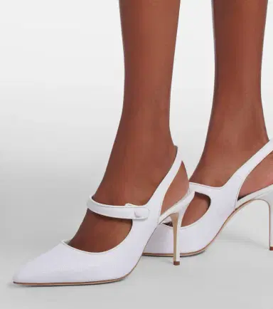 Manolo Blahnik Camparisli 90 raffia slingback pumps | Thumbnail 5 Manolo Blahnik Camparisli 90 raffia slingback pumps | Thumbnail 5