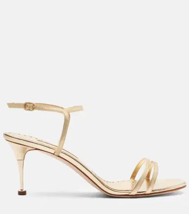 Manolo Blahnik Ciagalo metallic leather sandals | Thumbnail 3 Manolo Blahnik Ciagalo metallic leather sandals | Thumbnail 3