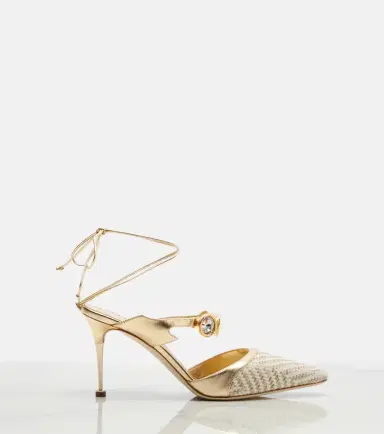 Manolo Blahnik Soria embellished leather-trimmed pumps | Thumbnail 4 Manolo Blahnik Soria embellished leather-trimmed pumps | Thumbnail 4