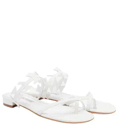 Manolo Blahnik Maura leather thong sandals | Thumbnail 1 Manolo Blahnik Maura leather thong sandals | Thumbnail 1