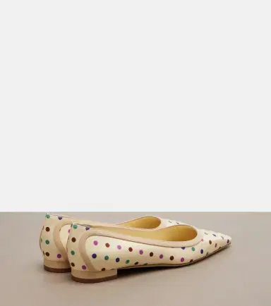 Manolo Blahnik Filotas leather-trimmed polka-dot ballet flats | Thumbnail 2 Manolo Blahnik Filotas leather-trimmed polka-dot ballet flats | Thumbnail 2