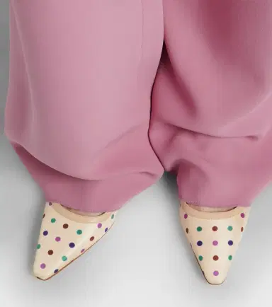 Manolo Blahnik Filotas leather-trimmed polka-dot ballet flats | Thumbnail 6 Manolo Blahnik Filotas leather-trimmed polka-dot ballet flats | Thumbnail 6