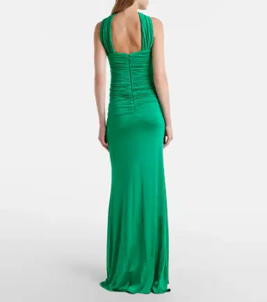 The New Arrivals Ilkyaz Ozel Gathered ruched gown | Thumbnail 2 The New Arrivals Ilkyaz Ozel Gathered ruched gown | Thumbnail 2