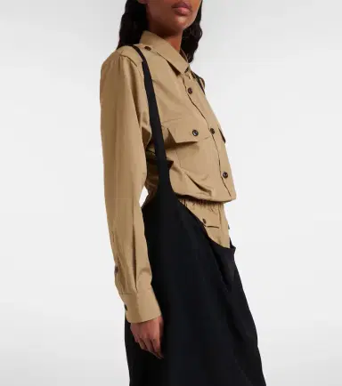 Prada Crêpe midi skirt | Thumbnail 3 Prada Crêpe midi skirt | Thumbnail 3