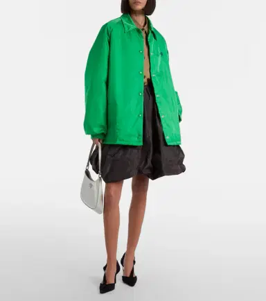 Prada Re-Nylon oversized blouson jacket | Thumbnail 6 Prada Re-Nylon oversized blouson jacket | Thumbnail 6