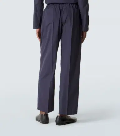 Umit Benan Julian cotton and silk straight pants | Thumbnail 2 Umit Benan Julian cotton and silk straight pants | Thumbnail 2