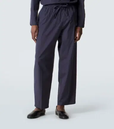 Umit Benan Julian cotton and silk straight pants | Thumbnail 4 Umit Benan Julian cotton and silk straight pants | Thumbnail 4