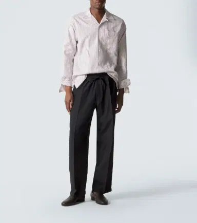 Umit Benan Julian silk straight pants | Thumbnail 2 Umit Benan Julian silk straight pants | Thumbnail 2