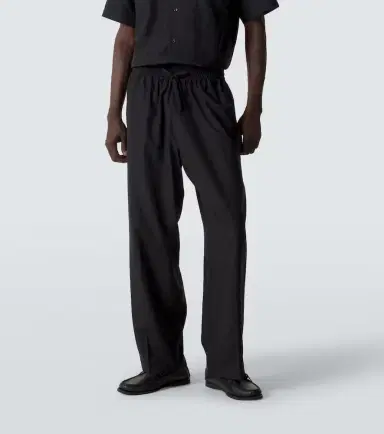 Umit Benan Julian silk straight pants | Thumbnail 3 Umit Benan Julian silk straight pants | Thumbnail 3