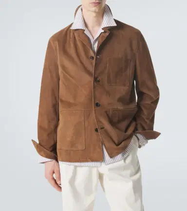 Umit Benan Santiago suede overshirt | Thumbnail 4 Umit Benan Santiago suede overshirt | Thumbnail 4