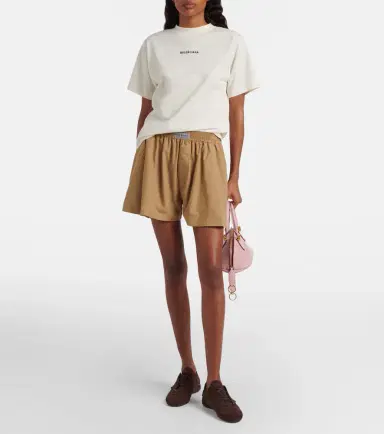 Balenciaga Logo embroidered cotton jersey T-shirt | Thumbnail 2 Balenciaga Logo embroidered cotton jersey T-shirt | Thumbnail 2
