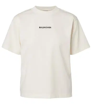 Balenciaga Logo embroidered cotton jersey T-shirt | Thumbnail 1 Balenciaga Logo embroidered cotton jersey T-shirt | Thumbnail 1