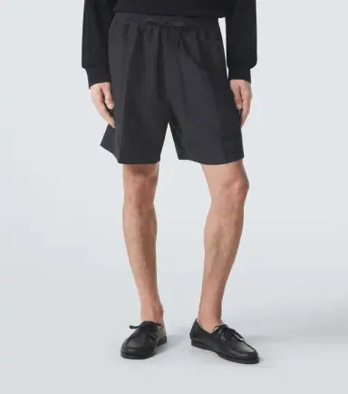 Umit Benan Julian linen and silk shorts | Thumbnail 3 Umit Benan Julian linen and silk shorts | Thumbnail 3