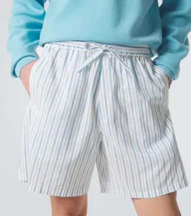 Umit Benan Julian striped silk and cotton shorts | Thumbnail 3 Umit Benan Julian striped silk and cotton shorts | Thumbnail 3