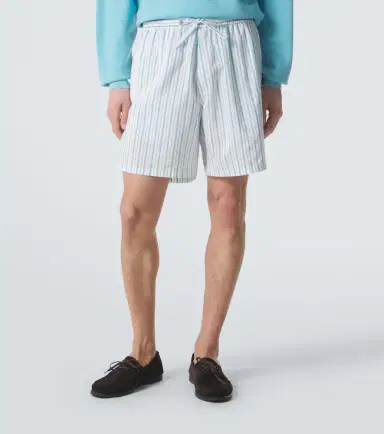 Umit Benan Julian striped silk and cotton shorts | Thumbnail 4 Umit Benan Julian striped silk and cotton shorts | Thumbnail 4