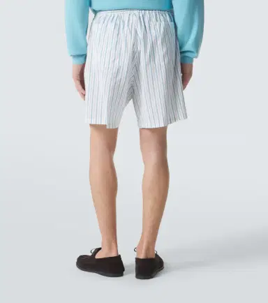 Umit Benan Julian striped silk and cotton shorts | Thumbnail 5 Umit Benan Julian striped silk and cotton shorts | Thumbnail 5