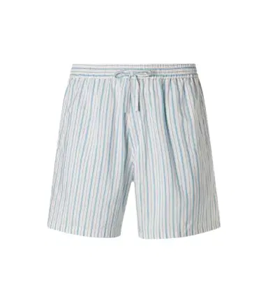 Umit Benan Julian striped silk and cotton shorts | Thumbnail 1 Umit Benan Julian striped silk and cotton shorts | Thumbnail 1