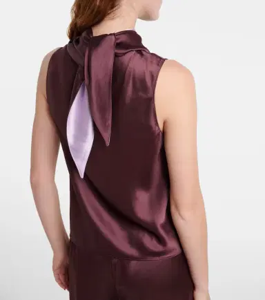 Leset Barb draped satin top | Thumbnail 5 Leset Barb draped satin top | Thumbnail 5