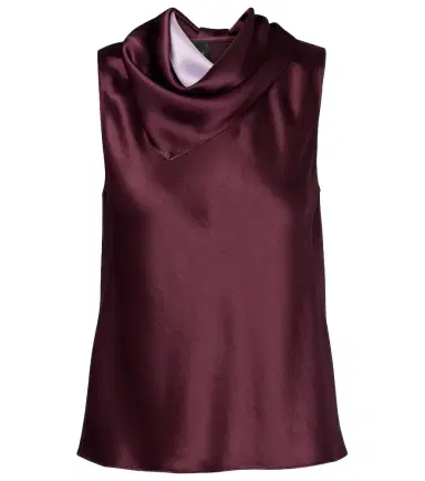 Leset Barb draped satin top | Thumbnail 1 Leset Barb draped satin top | Thumbnail 1