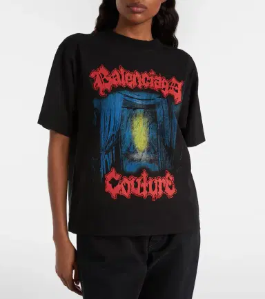 Balenciaga Printed cotton T-shirt | Thumbnail 6 Balenciaga Printed cotton T-shirt | Thumbnail 6