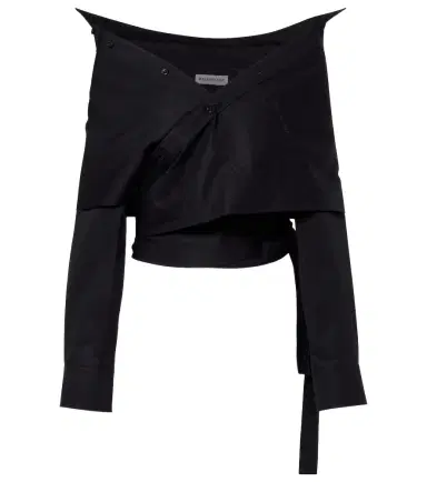 Balenciaga Asymmetric cotton top | Thumbnail 1 Balenciaga Asymmetric cotton top | Thumbnail 1