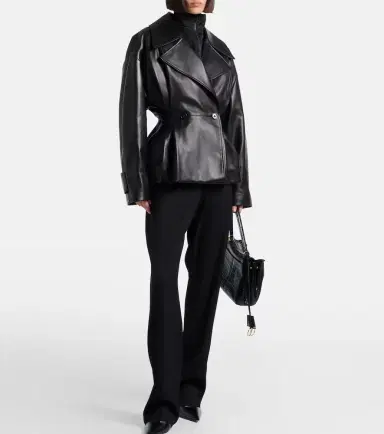 Balenciaga Double-breasted leather jacket | Thumbnail 3 Balenciaga Double-breasted leather jacket | Thumbnail 3