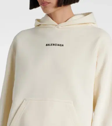 Balenciaga Logo cotton fleece hoodie | Thumbnail 2 Balenciaga Logo cotton fleece hoodie | Thumbnail 2