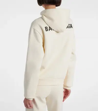 Balenciaga Logo cotton fleece hoodie | Thumbnail 3 Balenciaga Logo cotton fleece hoodie | Thumbnail 3