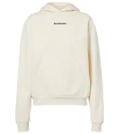 Balenciaga Logo cotton fleece hoodie | Thumbnail 1 Balenciaga Logo cotton fleece hoodie | Thumbnail 1