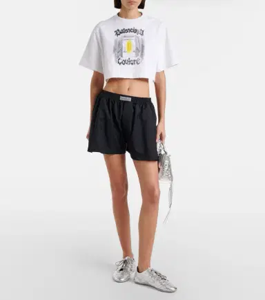 Balenciaga Logo wool-blend shorts | Thumbnail 5 Balenciaga Logo wool-blend shorts | Thumbnail 5