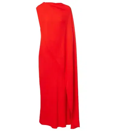 Balenciaga Open-back caped silk and wool crêpe gown | Thumbnail 1 Balenciaga Open-back caped silk and wool crêpe gown | Thumbnail 1