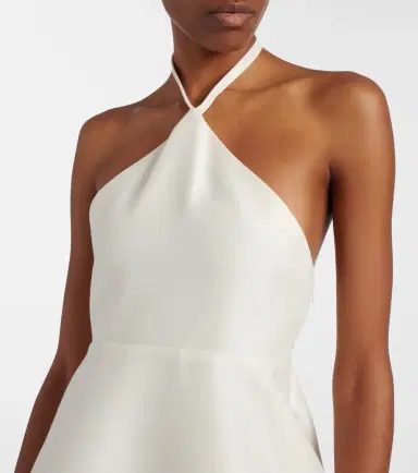 Balenciaga Halterneck peplum wool and silk minidress | Thumbnail 6 Balenciaga Halterneck peplum wool and silk minidress | Thumbnail 6