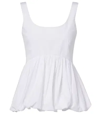 RÓHE Róhe Peplum cotton poplin top | Thumbnail 1 RÓHE Róhe Peplum cotton poplin top | Thumbnail 1
