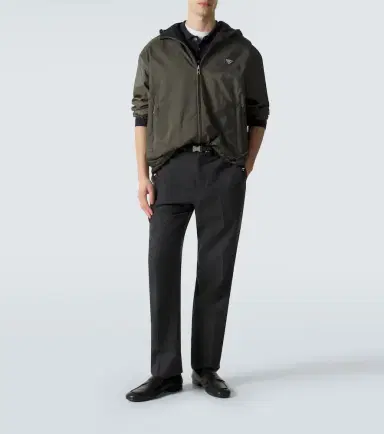 Prada Re-Nylon reversible leather-trimmed jacket | Thumbnail 7 Prada Re-Nylon reversible leather-trimmed jacket | Thumbnail 7