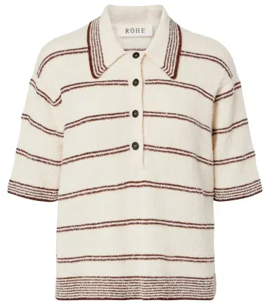 Rohe Róhe Striped cotton-blend polo shirt | Thumbnail 1 Rohe Róhe Striped cotton-blend polo shirt | Thumbnail 1