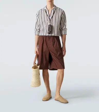 Orlebar Brown Ridley striped cotton-blend shirt | Thumbnail 2 Orlebar Brown Ridley striped cotton-blend shirt | Thumbnail 2