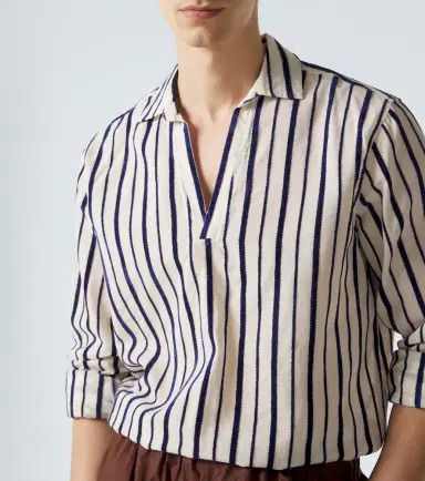 Orlebar Brown Ridley striped cotton-blend shirt | Thumbnail 3 Orlebar Brown Ridley striped cotton-blend shirt | Thumbnail 3