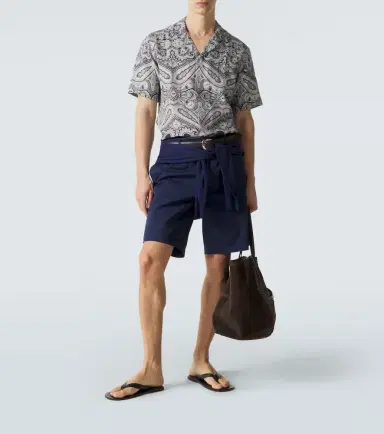 Orlebar Brown Maitan paisley linen bowling shirt | Thumbnail 5 Orlebar Brown Maitan paisley linen bowling shirt | Thumbnail 5