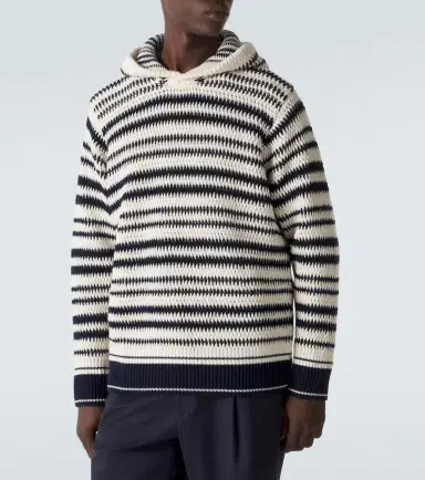 Orlebar Brown Kirk striped crochet cotton hoodie | Thumbnail 2 Orlebar Brown Kirk striped crochet cotton hoodie | Thumbnail 2