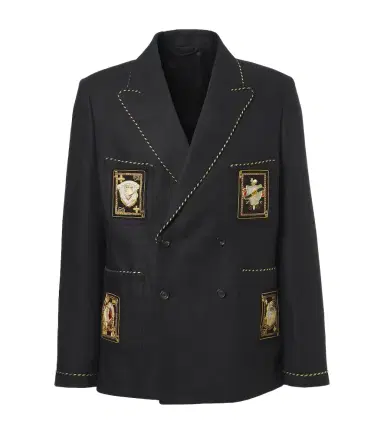 BODE Bullion Card linen suit jacket | Thumbnail 1 BODE Bullion Card linen suit jacket | Thumbnail 1