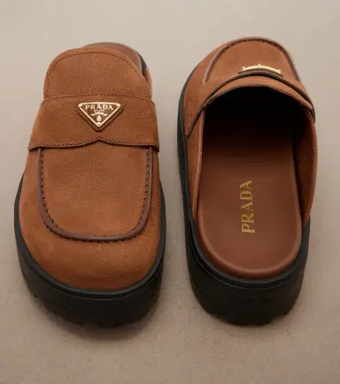 Prada Suede mules | Thumbnail 4 Prada Suede mules | Thumbnail 4