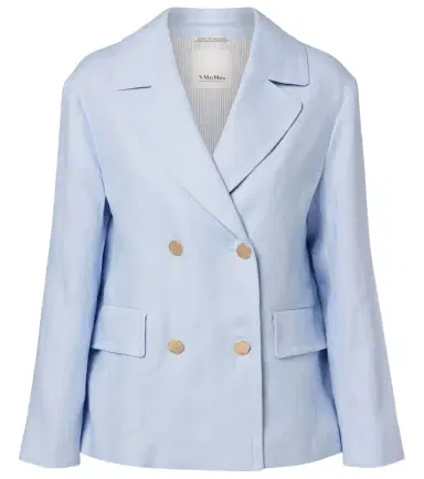 'S Max Mara Avenue double-breasted linen blazer | Thumbnail 1 'S Max Mara Avenue double-breasted linen blazer | Thumbnail 1