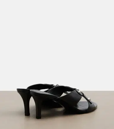 Balenciaga Cagole leather mules | Thumbnail 4 Balenciaga Cagole leather mules | Thumbnail 4