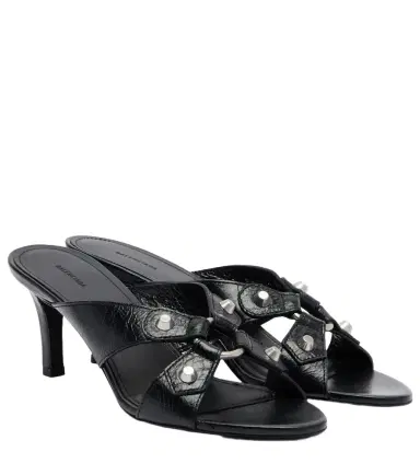 Balenciaga Cagole leather mules | Thumbnail 1 Balenciaga Cagole leather mules | Thumbnail 1
