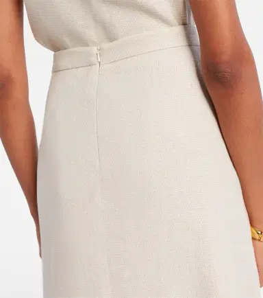 'S Max Mara Fiocchi linen and cotton midi skirt | Thumbnail 2 'S Max Mara Fiocchi linen and cotton midi skirt | Thumbnail 2