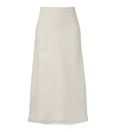 'S Max Mara Fiocchi linen and cotton midi skirt | Thumbnail 1 'S Max Mara Fiocchi linen and cotton midi skirt | Thumbnail 1
