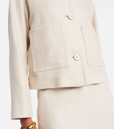 'S Max Mara Dattero linen and cotton jacket | Thumbnail 6 'S Max Mara Dattero linen and cotton jacket | Thumbnail 6